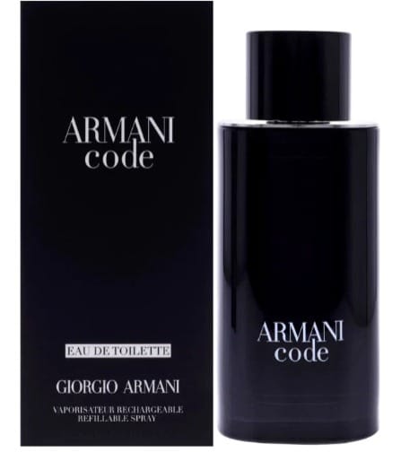 Giorgio Armani Code Eau de Toilette for Men – Refillable Fragrance Spray