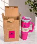 Stanley Quencher H2.0 FlowState Tumbler – Pink, Insulated Travel Cup with Handle & Straw