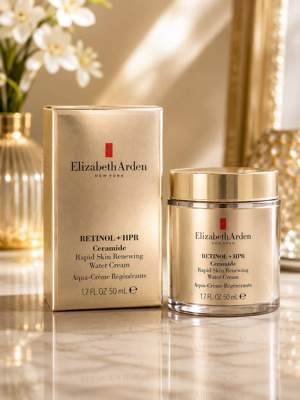 Elizabeth Arden Retinol + HPR Ceramide Rapid Skin Renewing Water Cream 50 mL 1.7 fl oz