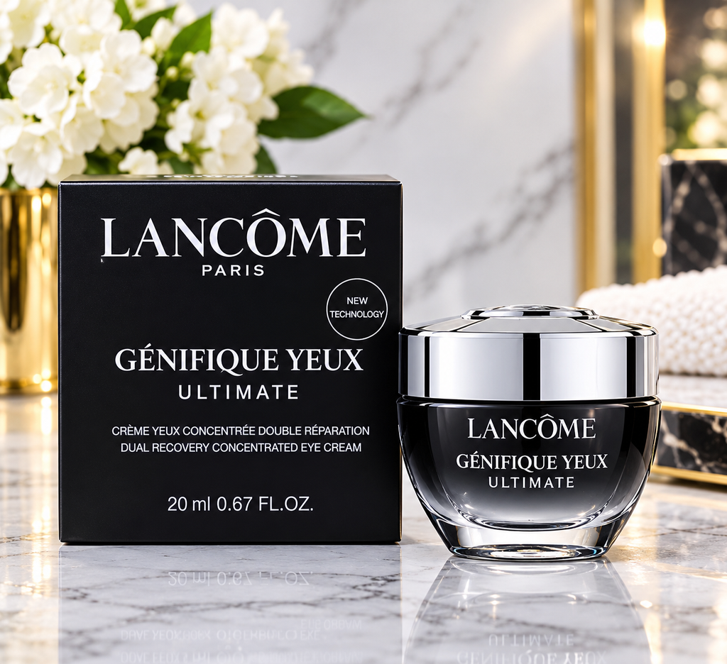 Lancôme Génifique Yeux Ultimate Eye Cream 20ml jar and black product box