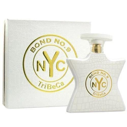 Bond No. 9 TriBeCa Eau de Parfum white bottle and matching box