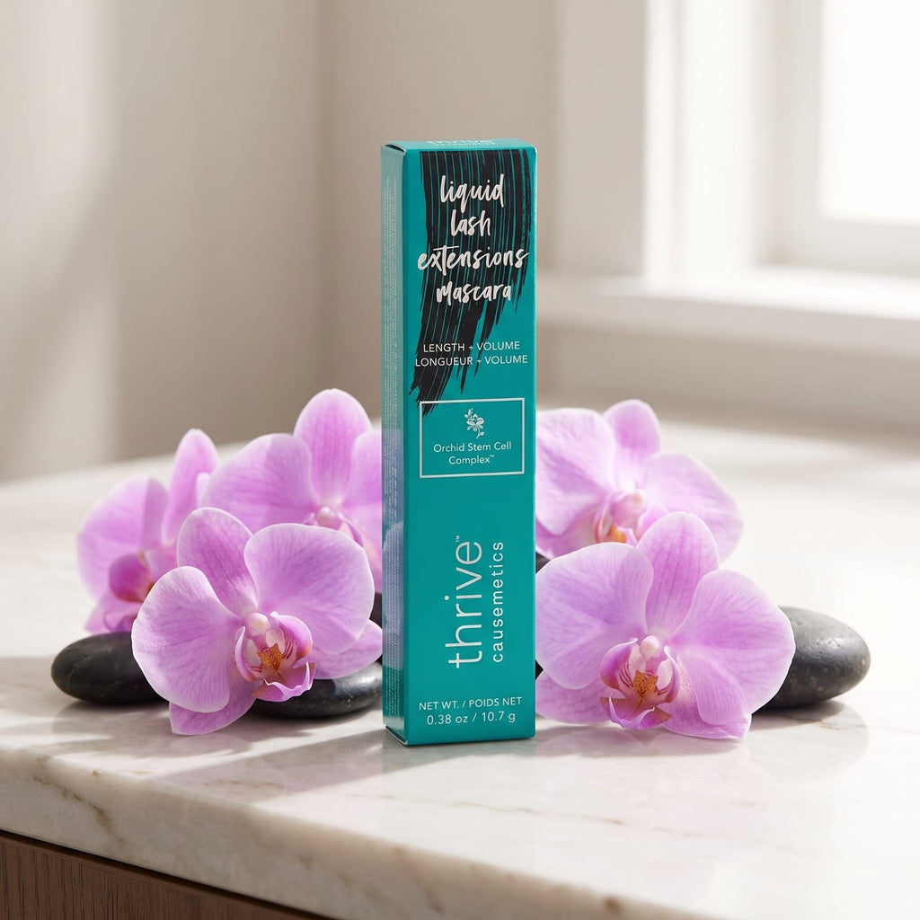 Thrive Causemetics Liquid Lash Extensions Mascara Length and Volume 0.38 oz with Orchid Stem Cell Complex