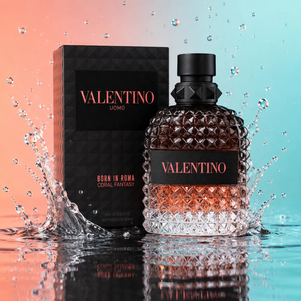 Valentino Uomo Born In Roma Coral Fantasy Eau De Toilette 3.4 oz 100ml Spray for Men New in Box