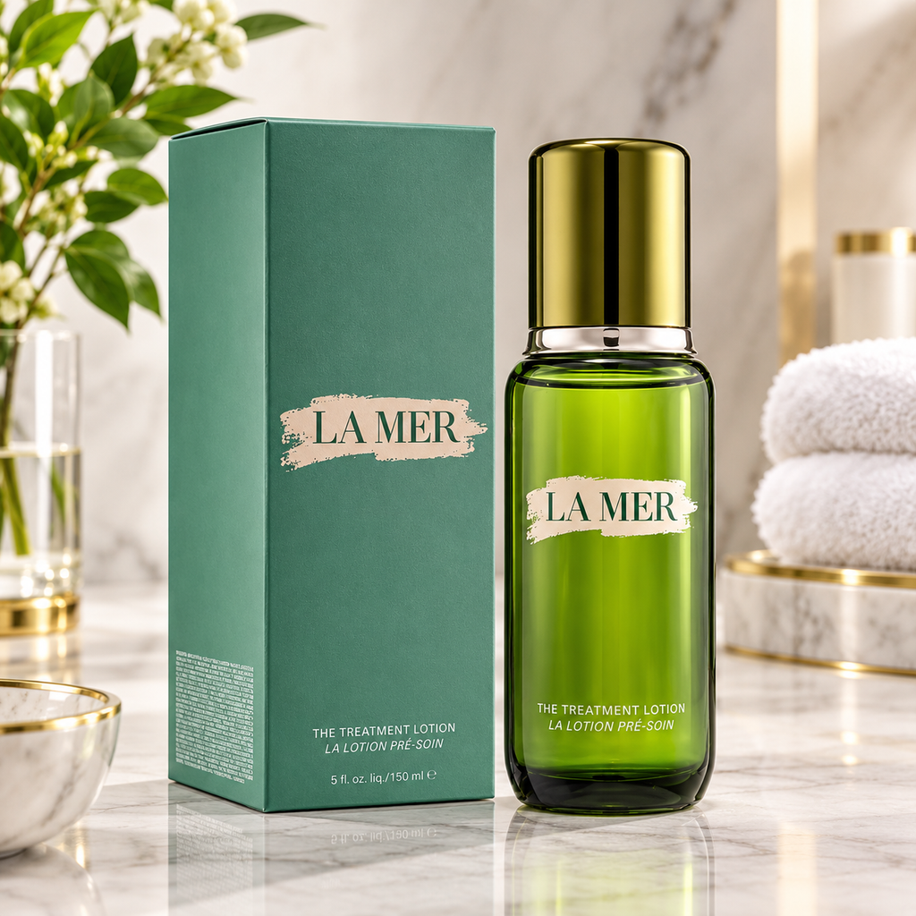 La Mer The Treatment Lotion 150ml bottle and green retail box